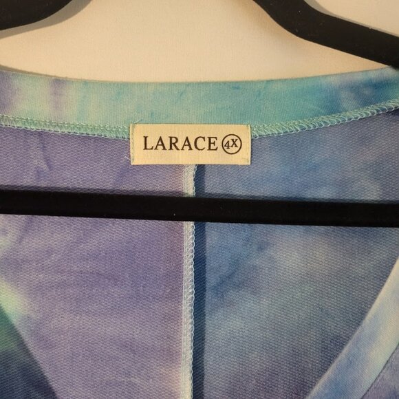 Larace Long-Sleeved Tie Dye Tunic Size 4x Plus - Picture 4 of 5
